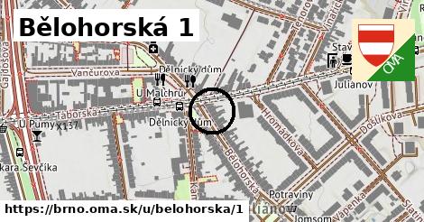 Bělohorská 1, Brno