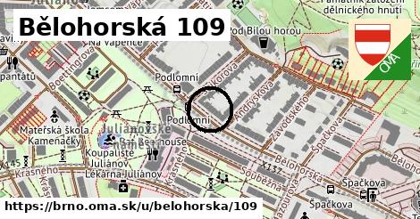 Bělohorská 109, Brno