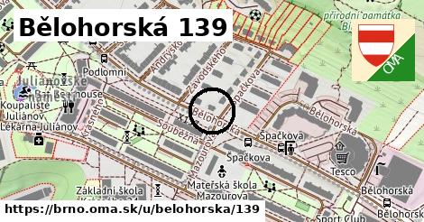 Bělohorská 139, Brno