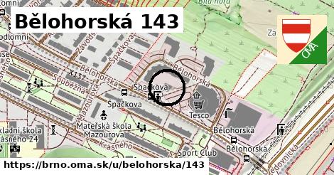 Bělohorská 143, Brno