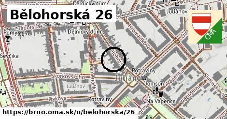 Bělohorská 26, Brno