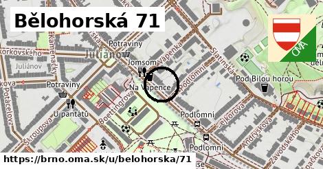 Bělohorská 71, Brno