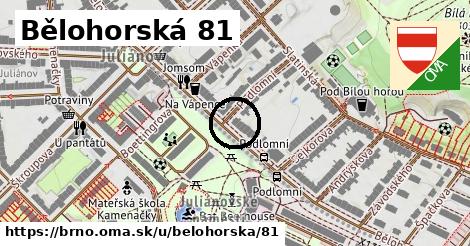 Bělohorská 81, Brno