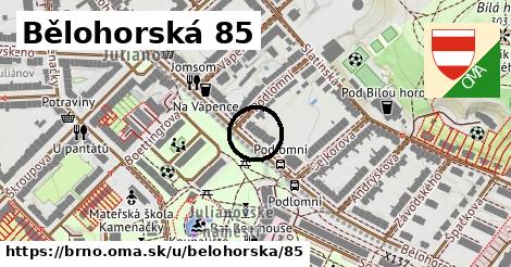 Bělohorská 85, Brno