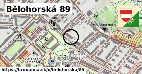 Bělohorská 89, Brno