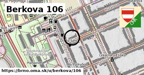 Berkova 106, Brno