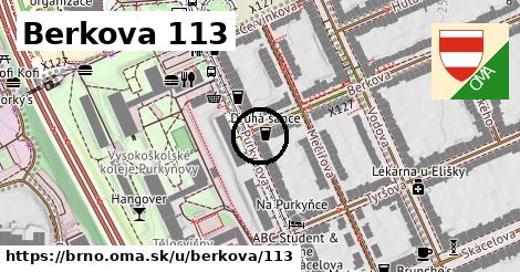 Berkova 113, Brno