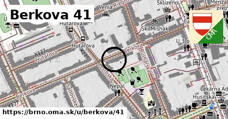 Berkova 41, Brno