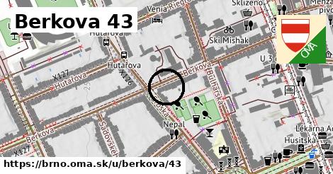 Berkova 43, Brno