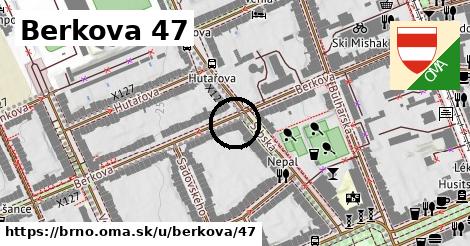 Berkova 47, Brno