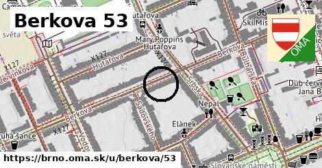 Berkova 53, Brno