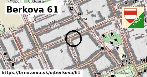 Berkova 61, Brno