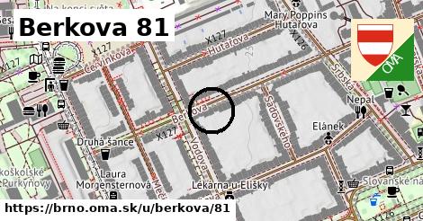 Berkova 81, Brno