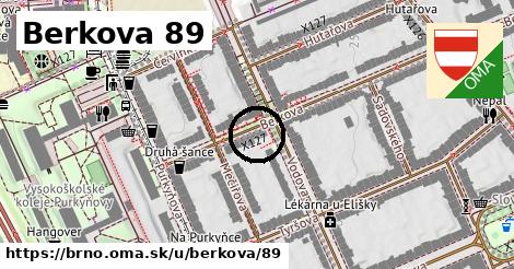 Berkova 89, Brno