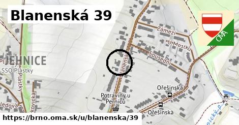 Blanenská 39, Brno