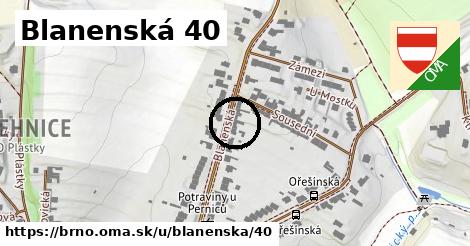 Blanenská 40, Brno