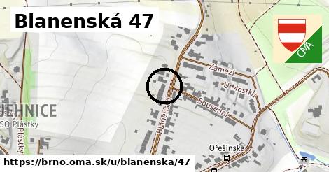 Blanenská 47, Brno