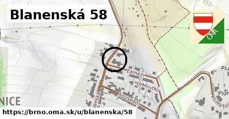 Blanenská 58, Brno