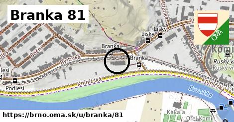 Branka 81, Brno