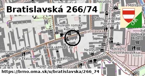 Bratislavská 266/74, Brno