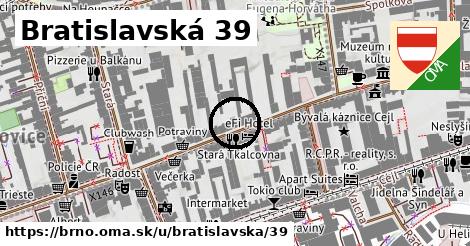 Bratislavská 39, Brno