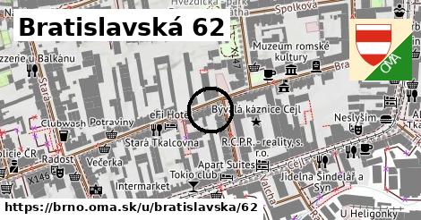 Bratislavská 62, Brno