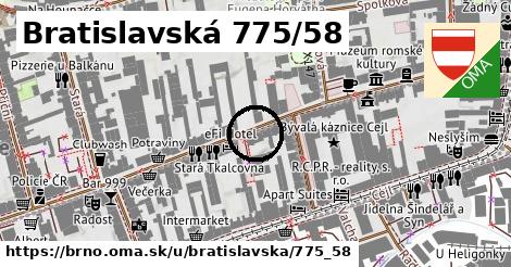 Bratislavská 775/58, Brno