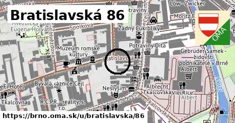 Bratislavská 86, Brno