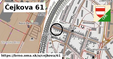 Čejkova 61, Brno