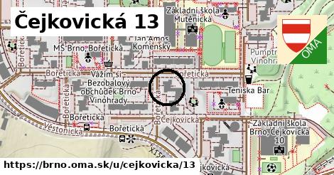 Čejkovická 13, Brno