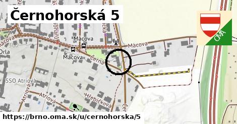 Černohorská 5, Brno