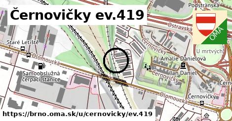 Černovičky ev.419, Brno