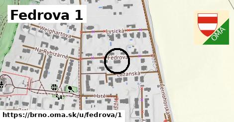 Fedrova 1, Brno