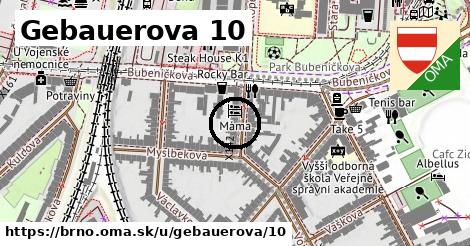 Gebauerova 10, Brno
