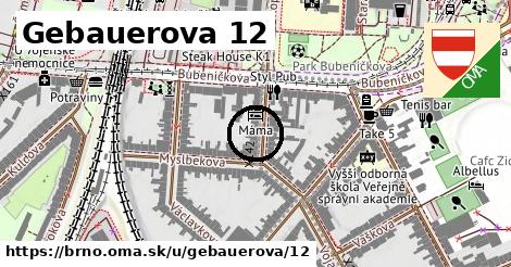 Gebauerova 12, Brno