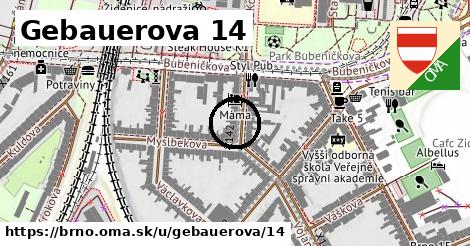 Gebauerova 14, Brno