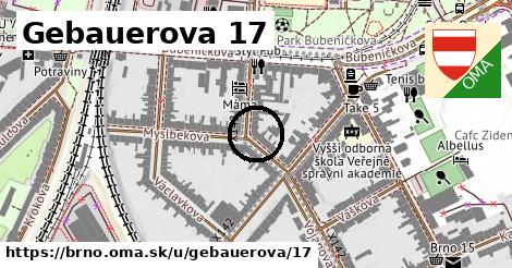 Gebauerova 17, Brno