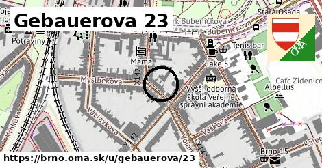 Gebauerova 23, Brno