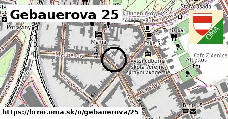 Gebauerova 25, Brno