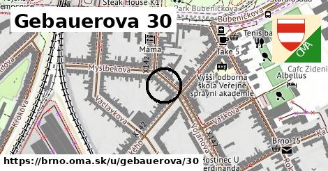 Gebauerova 30, Brno