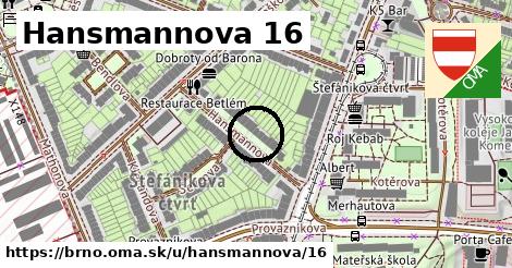 Hansmannova 16, Brno