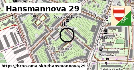 Hansmannova 29, Brno