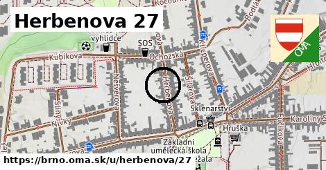 Herbenova 27, Brno