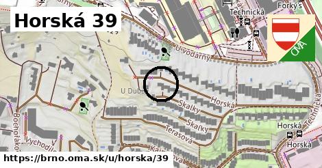 Horská 39, Brno