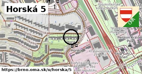 Horská 5, Brno