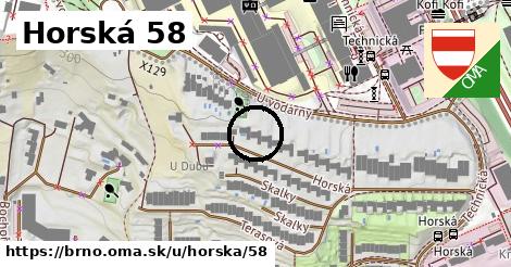 Horská 58, Brno