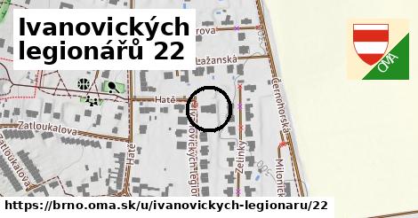 Ivanovických legionářů 22, Brno