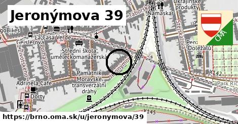 Jeronýmova 39, Brno