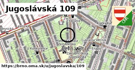 Jugoslávská 109, Brno