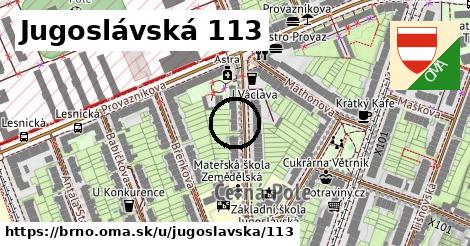 Jugoslávská 113, Brno